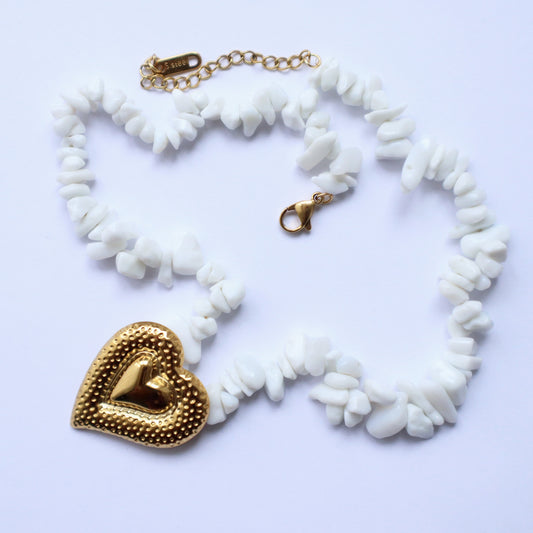 Amora Shell Heart Necklace