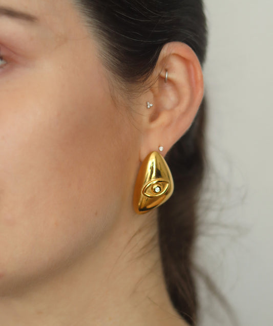 Chunky God's Eye Earrings