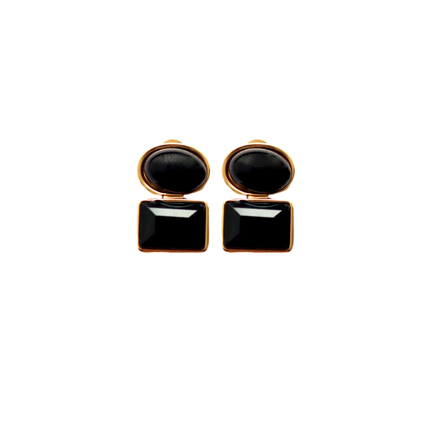 Duo Shape Stud Earrings