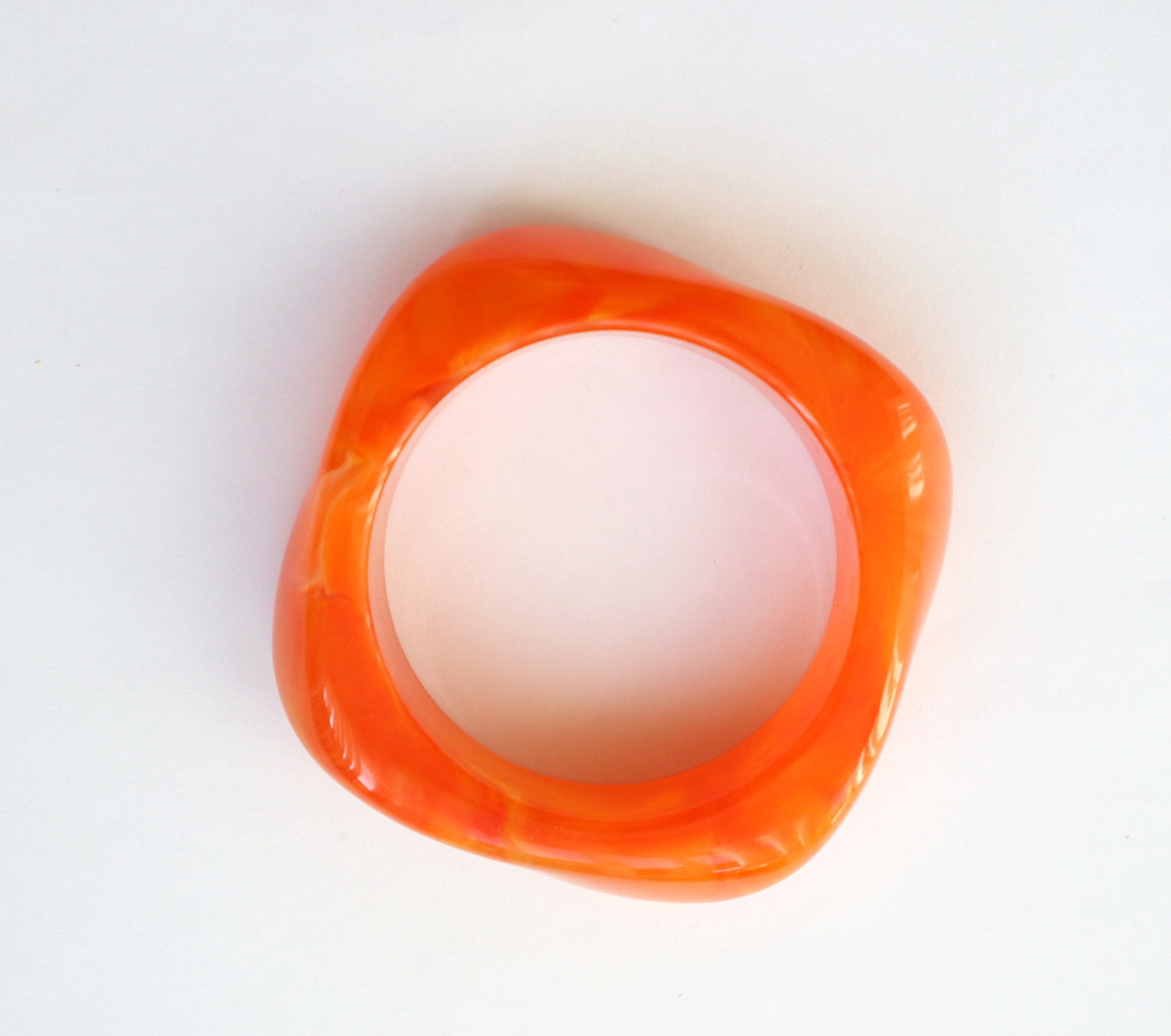 Irregular Acrylic Resin Chunky Bangles