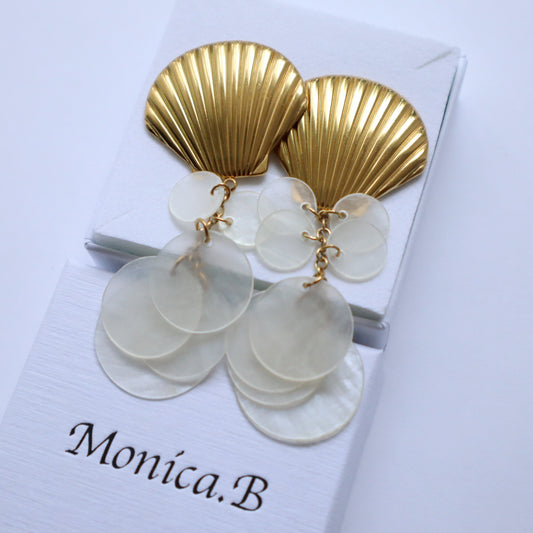 Sirena Shell Drop Earrings