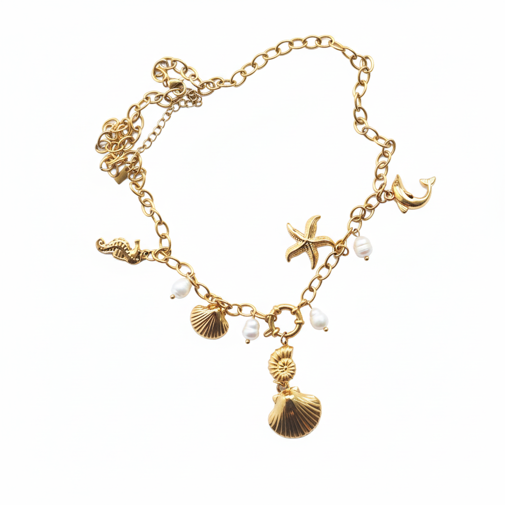 Costa Charm Necklace Cut-Out