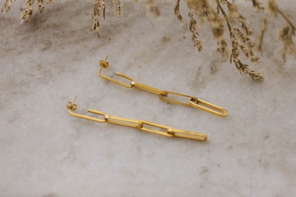 Naag Paper Clip Link Earrings