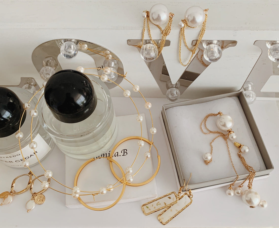 The Earrings from our first collection; The Flower Collection