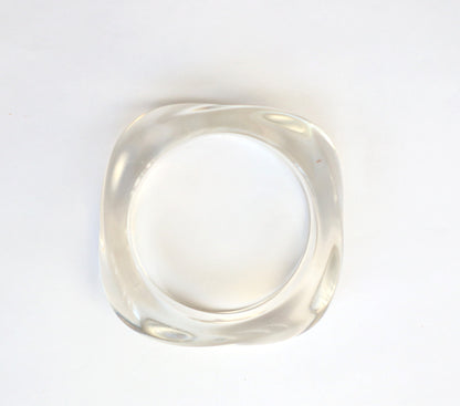 Irregular Acrylic Resin Chunky Bangles