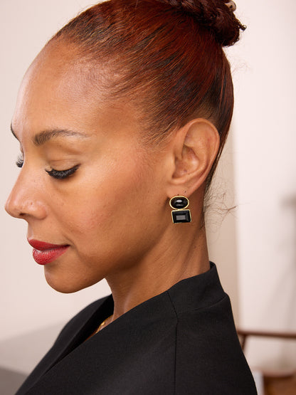 Duo Shape Stud Earrings