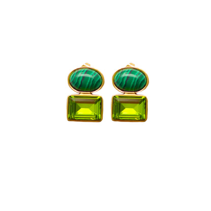 Duo Shape Stud Earrings