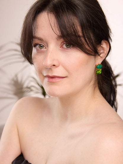 Duo Shape Stud Earrings