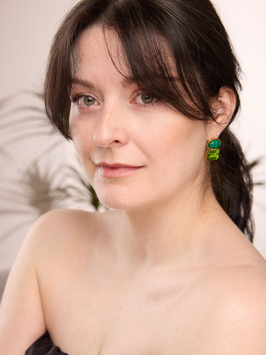 Duo Shape Stud Earrings