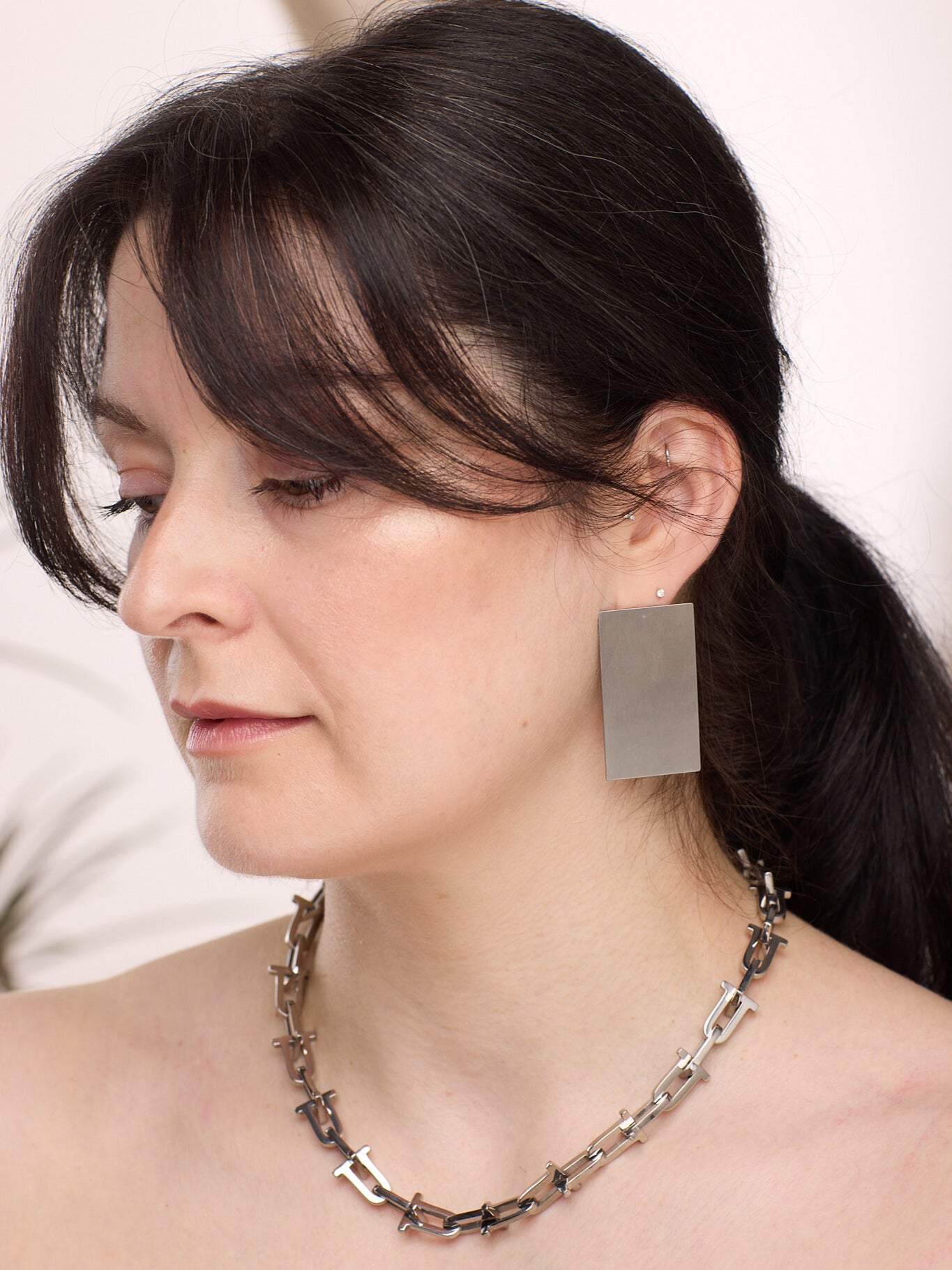 Edge Rectangle Earrings