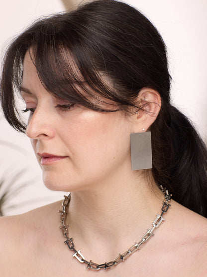Edge Rectangle Earrings