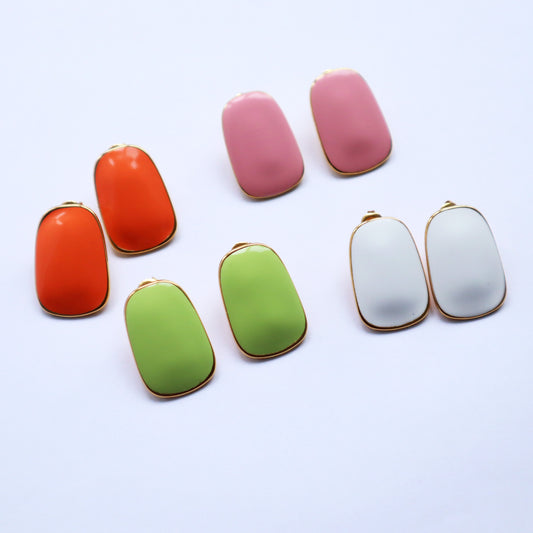 Colour Pop Enamel Earrings