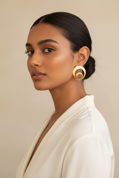 Imperial Earrings on Indian model