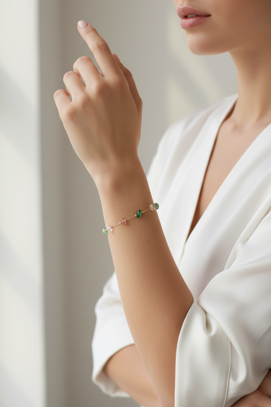 Mara Stone Bracelet on Caucasian model