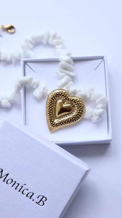 Amora Shell Heart Necklace