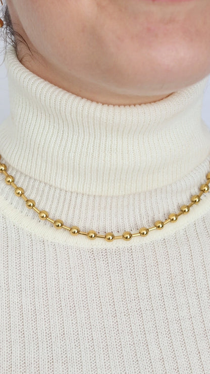 Round Ball Bead Necklace