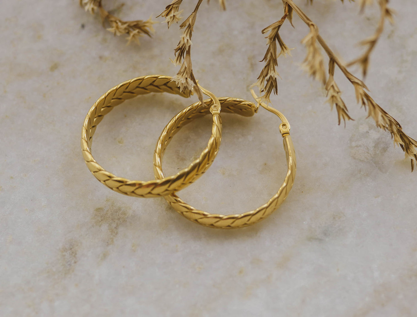 Dahlia Hoop Earrings