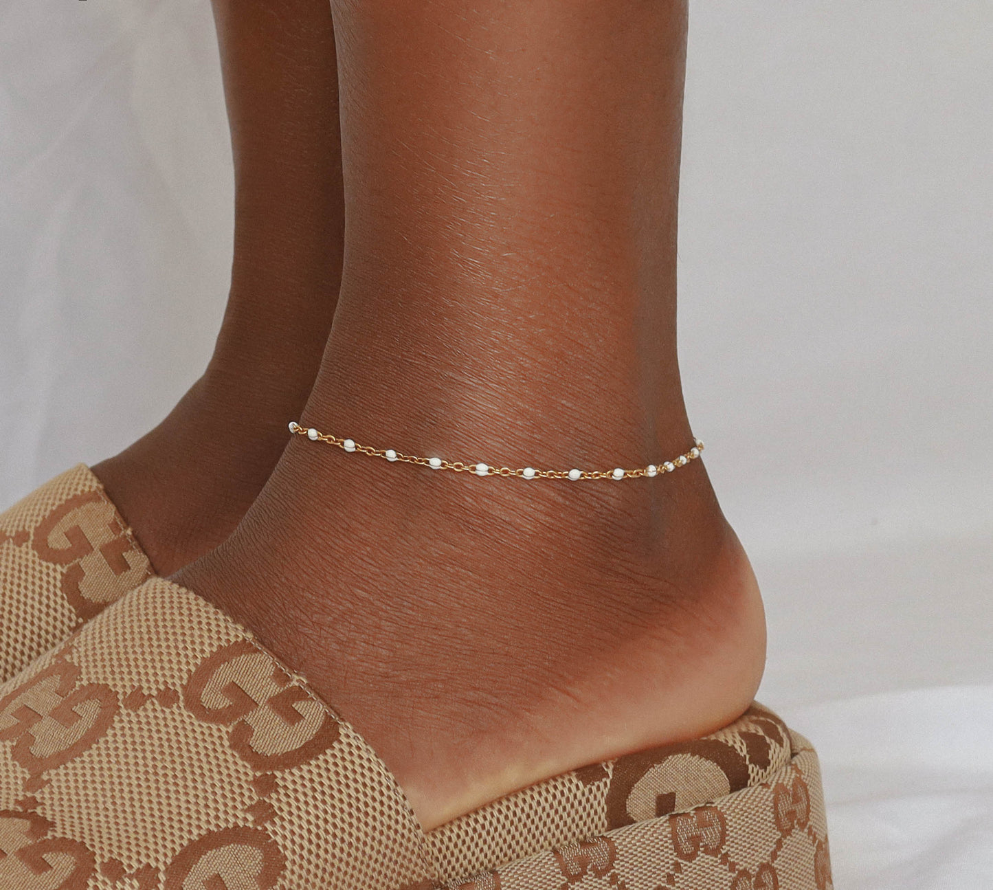 Orchid Anklet