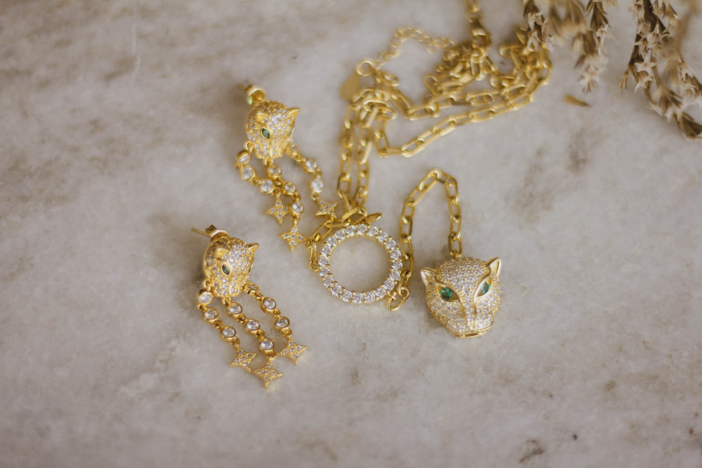 Vrouw Necklace & Earrings Set